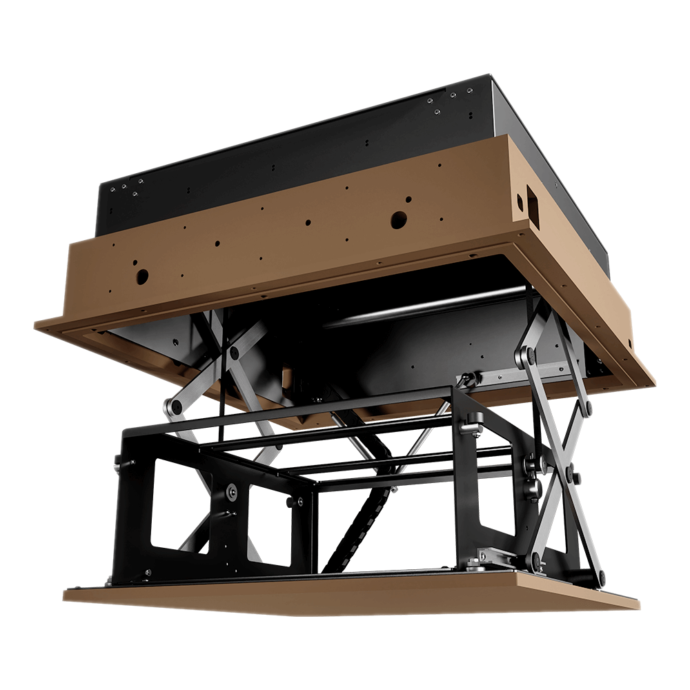 Future Automation ceiling-mounted projector lift mechanism